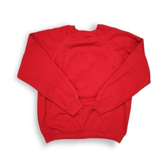 Vintage 1980s Peace on Earth Sweatshirt Nature Free Spirit Red Mens Medium - Picture 2 of 7